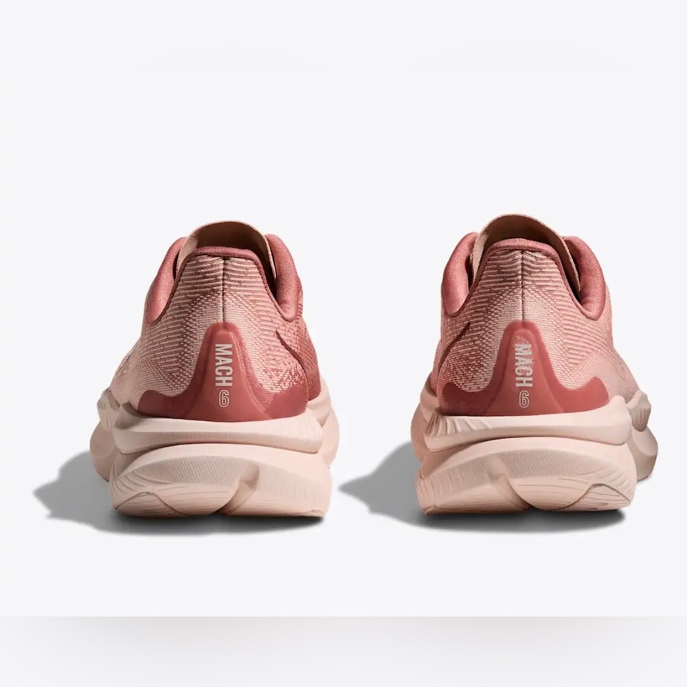 Hoka Mach 6 Rose Latte / Blush EVERYDAY RUNNING sneakers size 9B brand new - Picture 5 of 8